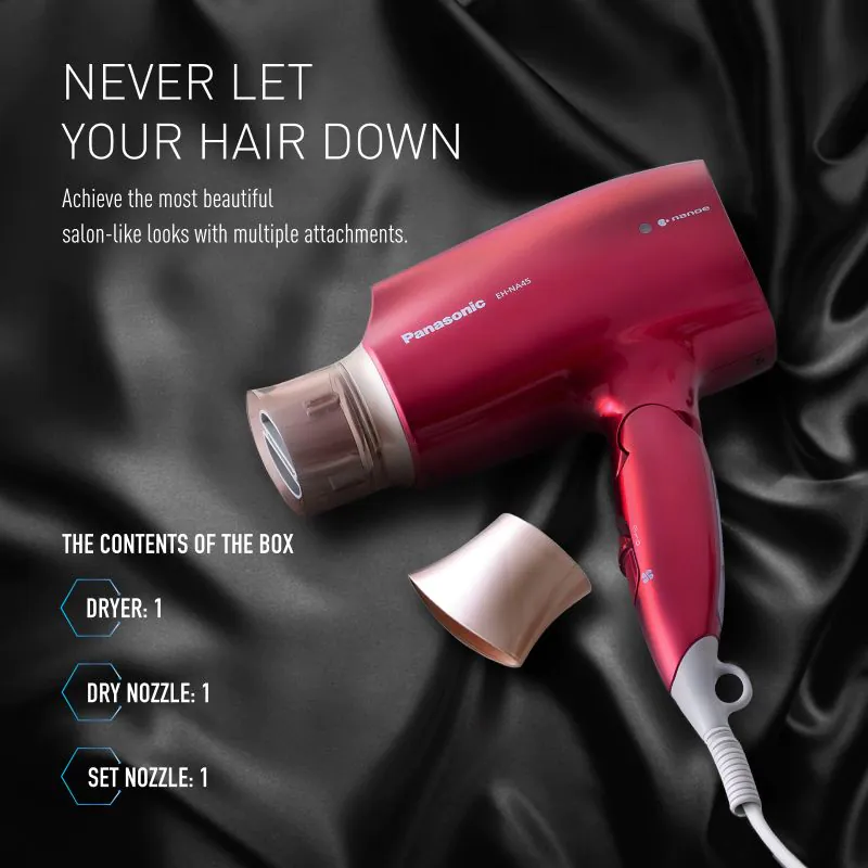 Diffuser Attachment Panasonic Smooth And Shiny Hair Dryer With