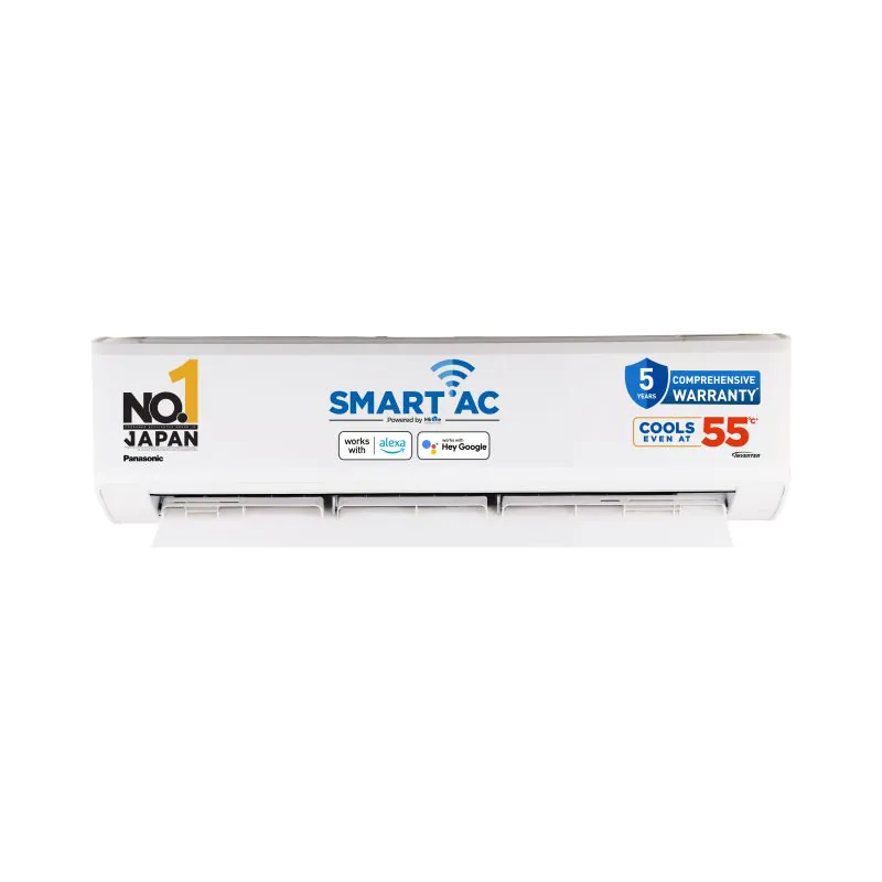 Panasonic Ton Star Wi-Fi Inverter Smart Split AC(India 1st Matter  Enabled RAC, Higher Airflow, year Comprehensive Warranty, Copper  Condenser,