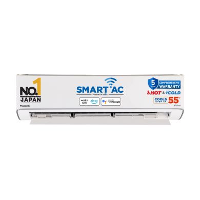 Panasonic 2.0 Ton 3 Star Hot & Cold Wi-Fi Inverter Smart Split AC(India 1st Matter Enabled RAC, -7~55 Deg. C Operation, 5 year Comprehensive Warranty, Copper Condenser, 7in1 Convertible, True AI, 4-Way Swing, CS/CU-EZ24BKYFM, 2025 Model, White)