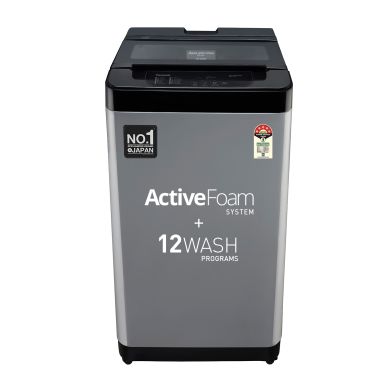 7 Kg 5 Star Fully-Automatic Top Load Washing Machine (NA-F70LF3CRB, Charcoal Inox Grey, Drynamic Spin, Active Foam Wash Technology, 12 Wash Program)