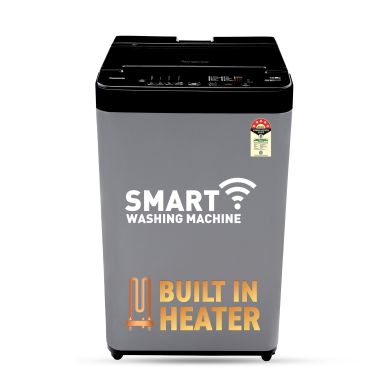 8 Kg 5 Star Fully-Automatic Top Load Washing Machine (NA-F80CH4CRB, Charcoal Inox Grey, Drynamic Spin, MirAIe, Built-In Heater, StainMaster+, 15 Wash Programs)