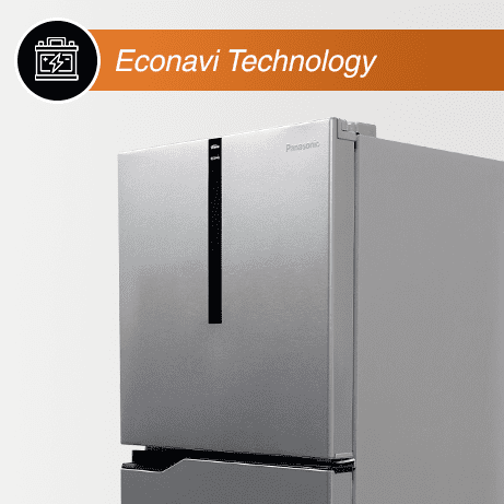 panasonic 309l 2 star 6-stage smart inverter frost-free double door refrigerator nr-tg322bvhn, electric grey
