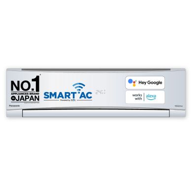 2 Ton 4 Star Wi-Fi Inverter Smart Split AC (Copper Condenser, 7 in 1 Convertible with additional AI Mode, 4 Way Swing, PM 0.1 Air Purification Filter, CS/CU-NU24YKY4W, 2023 Model, White)
