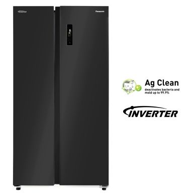 592L Wifi Inverter Frost-Free Side by Side Refrigerator (NR-BS62MKX1, Black, Stainless-Steel Finish)