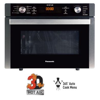 34L Convection Microwave Oven (NN-CD86JBFDG, Silver, 365 Auto Cook Menus, 360 Heat Wrap, Magic Grill, Baking & Healthy Cooking)