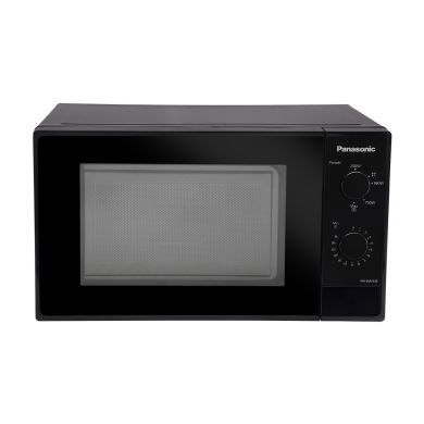 20L Solo Microwave Oven (NN-SM25JBFDG, Black, Reheat, Defrost, Mechanical Knob)