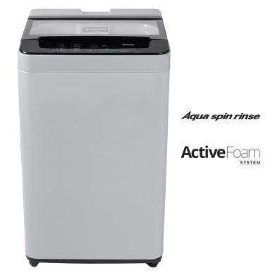7 Kg 5 Star Fully-Automatic Top Load Washing Machine (NA-F70LF2MRB, Light Grey, 12 Wash Program, Active Foam Wash Technology, Antibacterial Water Inlet)