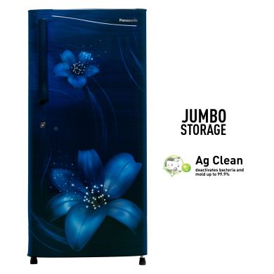 A201 197 L Aros Blue Color Single Door Refrigerator with AG Clean Technology