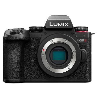 Lumix G9II 25 Mega Pixel Mirrorless MFT Digital Camera, Phase Hybrid Auto Focus, C4K/4K 120p/ 100p FHD 280p (DC-G9M2GW, Black)