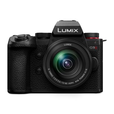 Lumix G9II 25 Mega Pixel Mirrorless MFT Digital Camera with 12-60mm Lens, Phase Hybrid Auto Focus, C4K/4K 120p/ 100p FHD 280p (DC-G9M2LGW, Black)