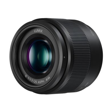 Lumix G 25mm f/1.7 Asph. Single Focal Length Lens, 240 fps Drive Capability (H-H025E-K, Black)
