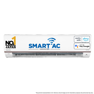 1 Ton 5 Star Wi-Fi Inverter Smart Split AC (7 in 1 Convertible with True AI Mode, 4 Way Swing, Active Air Purification by nanoeX/nanoe-G and real time AQI monitoring, Matter Certified, 2024 Model, White)