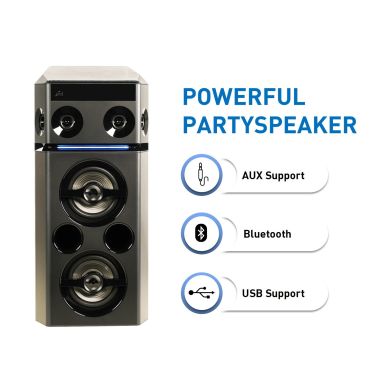 SC-UA30GW-K 300W Bluetooth, USB, Wireless Party Speakers (Black)